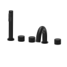 Paffoni Jo bathtub tap 5-hole black matt JO044NO