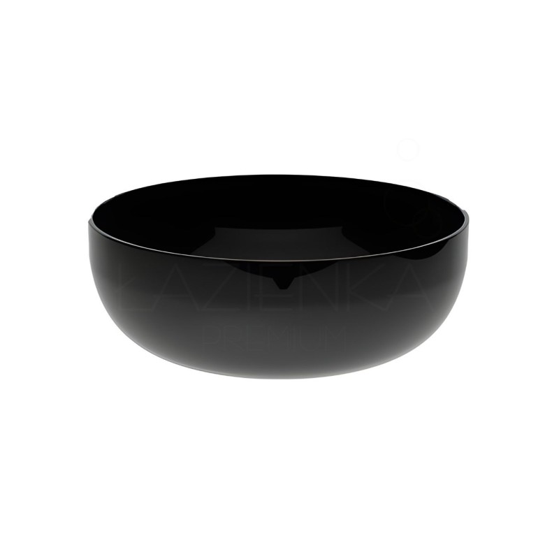 Hidra Sphere Countertop black basisn 44X17h  shine black SP17 009