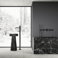 Paffoni Jo  washbasin mixer free-standing black matt