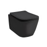 Artceram A16 Mini wc with seat cover black mat ASV005 ASA002