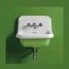 Bleu Provence True Colors wall hung basin 60 cm white/green