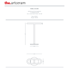 Artceram Bold floor metal towel holder black matt ACA084 17