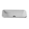 Hidra Gio drop in washbasin no overflow  80 white