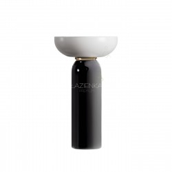 Artceram Jolie floor standing basin Jolie white and black with gold o-ring