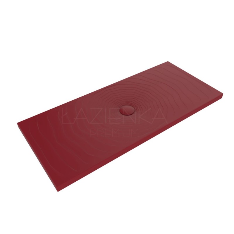 Flaminia Water Drop brodzik ceramiczny czerwony 160x70x5,5h Rosso