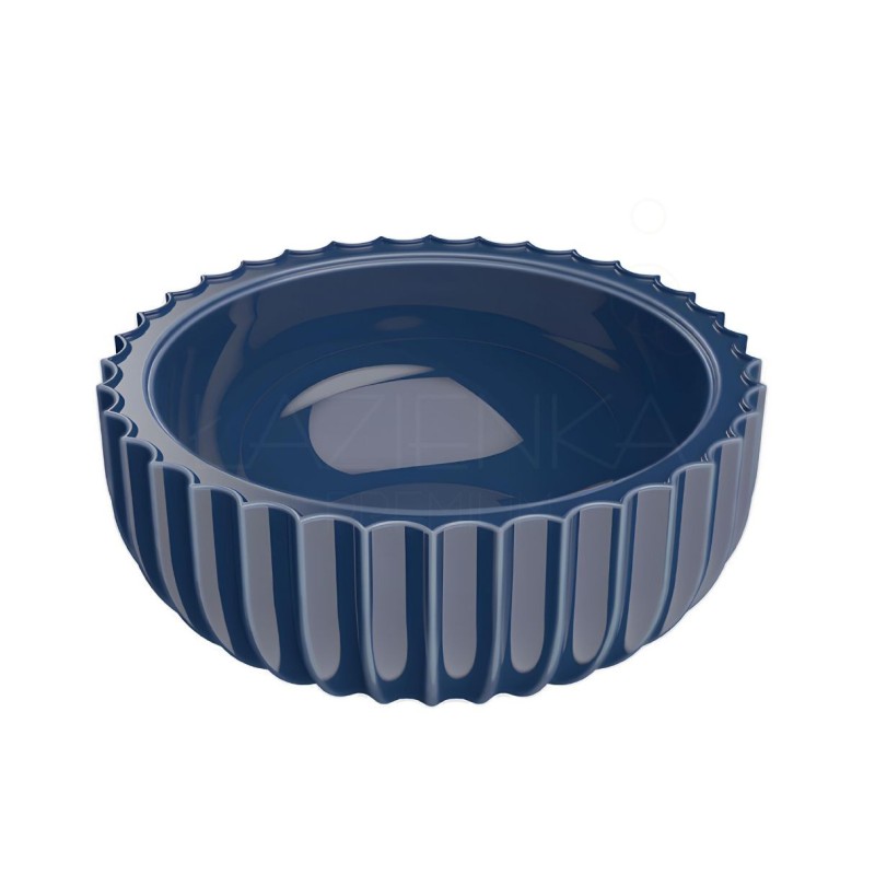 Flaminia Settecento 44 countertop basin 44x44 Topazio