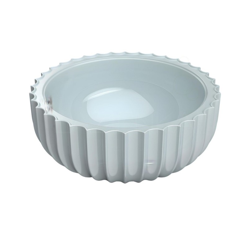 Flaminia Settecento countertop basin 44x44 cm Azzurro Polvere