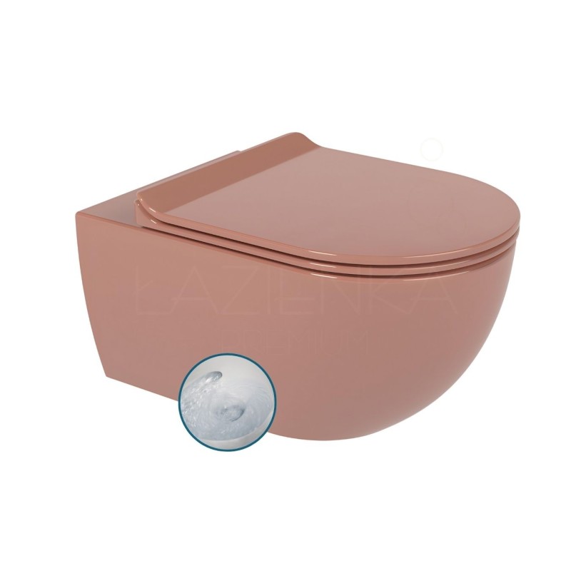 Flaminia App miska wc GoSilent + deska wolnoopadająca (AP118S+QKCW09) , kolor Terracotta