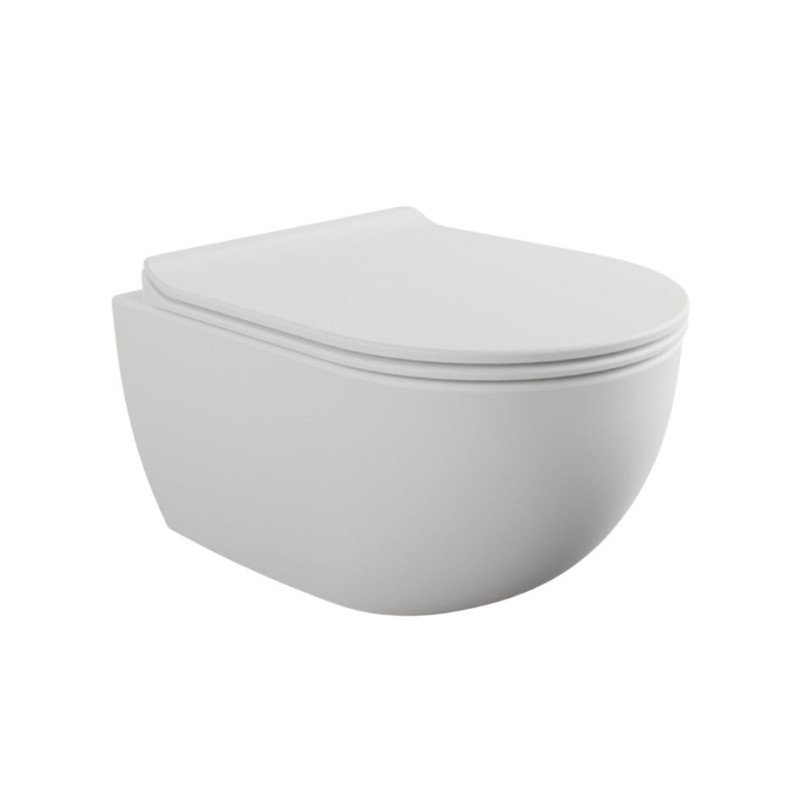 Flaminia App Mini wall hung wc GoClean with seat cover AP119G+QKCW09