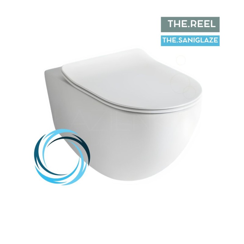 Art ceram File 2.0 The.Reel miska wc bezrantowa z powłoką THE.SANIGLAZE +  deska wolnoopadająca Slim wypinana