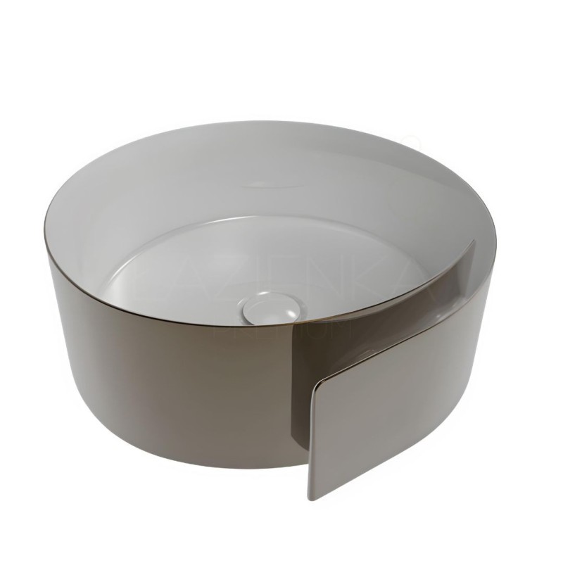 Flaminia Roll countertop basin white platinium