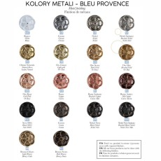 Bleu Provence True Colors umywalka 60 cm biała + złota konsola