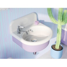 Bleu Provence True Colors Lite umywalka ścienna półokrągła 50cm Rosso