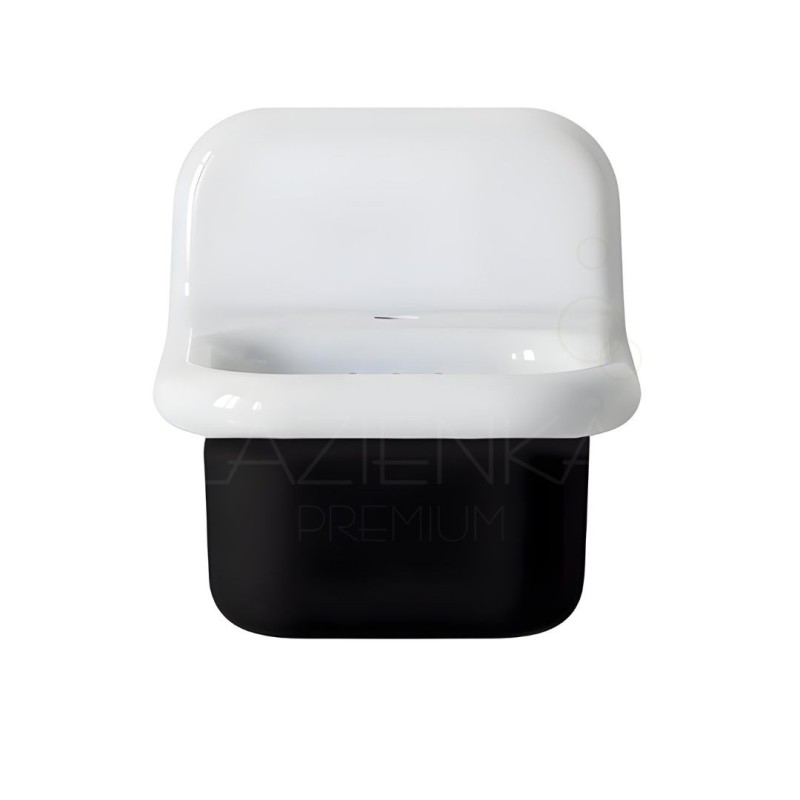 Bleu Provence True Colors Lite umywalka 35 cm biały połysk + czarny