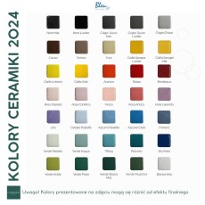 Bleu Provence True colors Lite umywalka 50 cm czarno fioletowa viola-lavendao