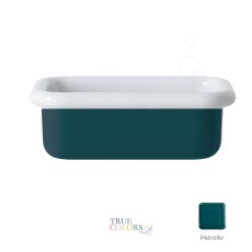 Bleu Provence True Colors Lite umywalka nablatowa 60 cm biały połysk + petrolio z zewnątrz