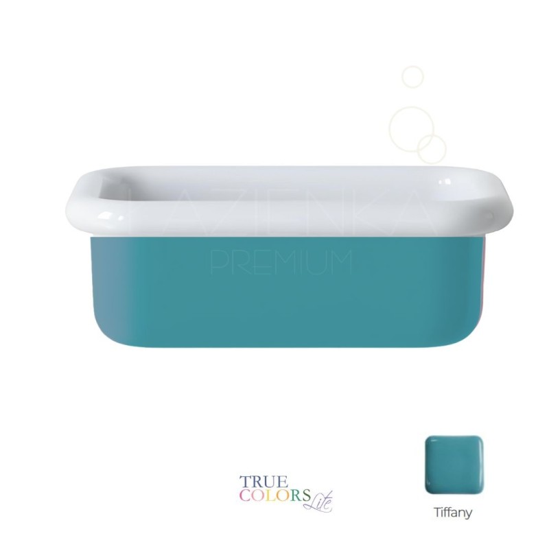 Bleu Provence True Colors Lite countertop basin 60 cm white + tiffany z zewnątrz