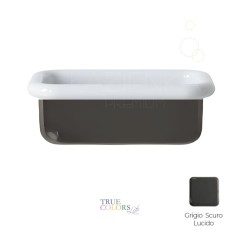 Bleu Provence True Colors Lite umywalka nablatowa 60 cm biały połysk + szary połysk