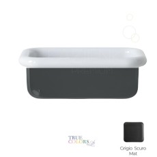 Bleu Provence True Colors Lite umywalka nablatowa 60 cm biały połysk + szary mat