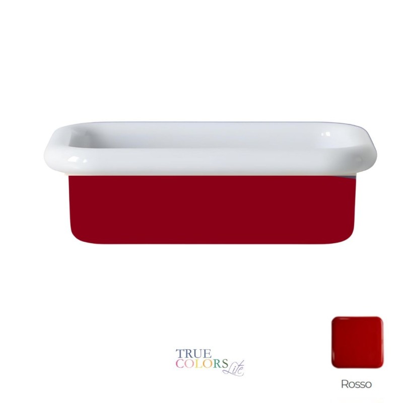 Bleu Provence True Colors Lite umywalka nablatowa 60 cm biały połysk + czerwony rosso