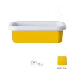 Bleu Provence True Colors Lite umywalka nablatowa 60 cm biały połysk + żółty gialo sole