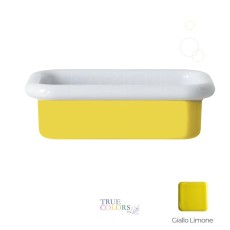 Bleu Provence True Colors Lite umywalka nablatowa 60 cm biały połysk + żółty giallo limone