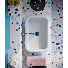 Bleu Provence True Colors Lite countertop basin 60 cm white + blue mare