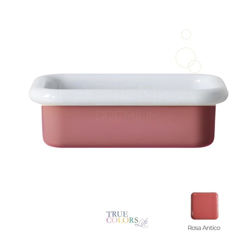 Bleu Provence True Colors Lite umywalka nablatowa 60 cm biały połysk + rosa antico