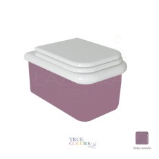 Bleu Provence True Colors Lite retro wc podwieszany biało fioletowa Viola Lavende + deska wolnoopadająca biala