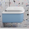 Bleu Provence True Colors Lite retro wc white +Tiffany + seat cover