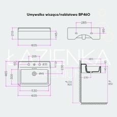 Bleu Provence Industrialis 60 umywalka rosa pastello