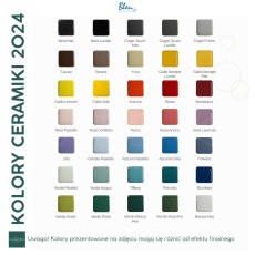 Bleu Provence True Colors Lite umywalka nablatowa 60 cm biały połysk + czarny mat