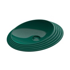 Flaminia Spire+ 58 umywalka nablatowa owalna zielona , SP58D, SMERALDO
