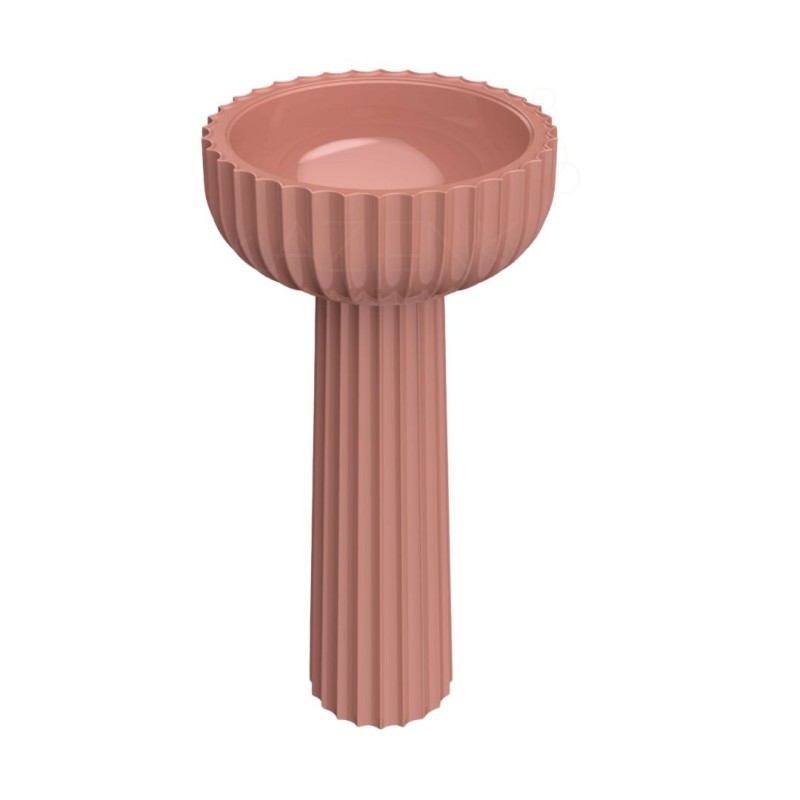 Flaminia Settecento freestanding basin 44 SE44A+SECOL Terracotta