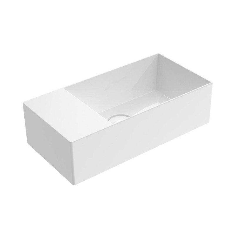 Flaminia Applight 5025 Wall-hung basin 50×25 cm with left tap ledge and without overflow