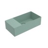 Flaminia Applight 5025 umywalka wisząca zielona matowa lewa menta mat