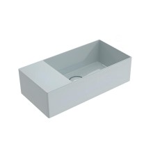 Flaminia Applight 5025 umywalka wisząca "lewa " niebieska połysk  azzurro polvere