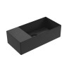 Flaminia Applight 5025 Wall-hung basin 50×25 cm with left tap ledge carbone