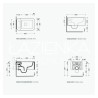 Flaminia Nile wall-hung wc GoClean + seat cover white mat latte