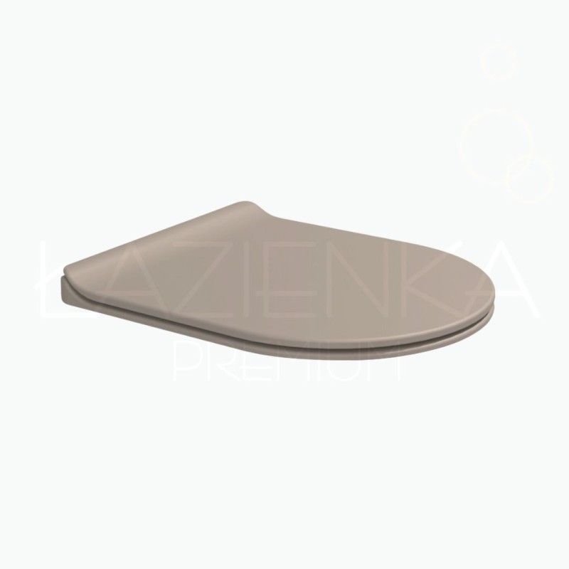 Flaminia Link soft-close- slim seat cover argilla
