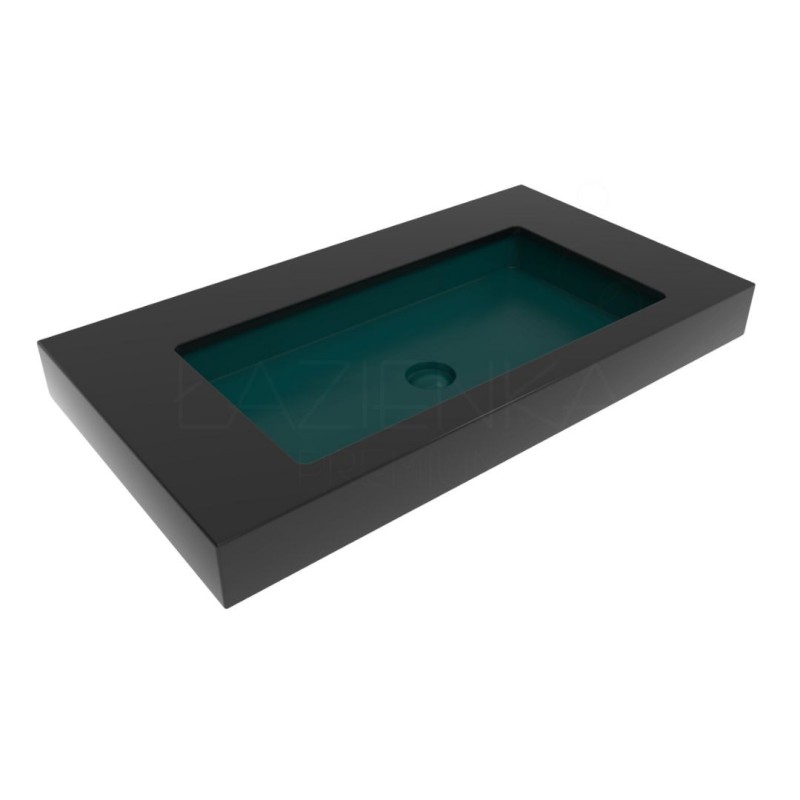 Flaminia Miniwash under-counter basin 75 petrolio mat
