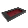 Flaminia Miniwash under-counter basin 75 cm rosso rubens mat