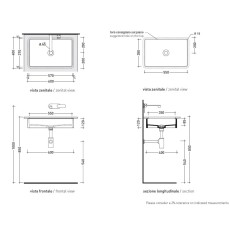 Flaminia Miniwash umywalka podblatowa 60 cm czerwona Rosso Rubens mat
