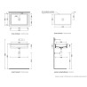 Flaminia Miniwash Under-counter basin 60 cm, Cenere mat
