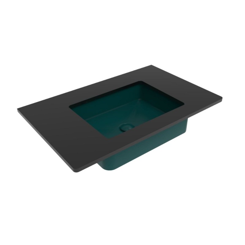 Flaminia Miniwash umywalka podblatowa zielony mat /petrolio