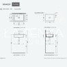 Flaminia Miniwash umywalka podblatowa MW48SP