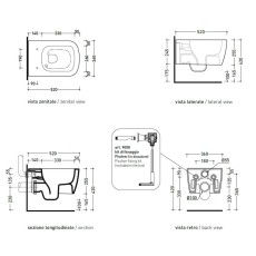 Flaminia Play wc GoSilent + seat cover soft close terracotta