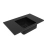 Flaminia Miniwash 40 umywalka podblatowa, czarna matowa , Carbone