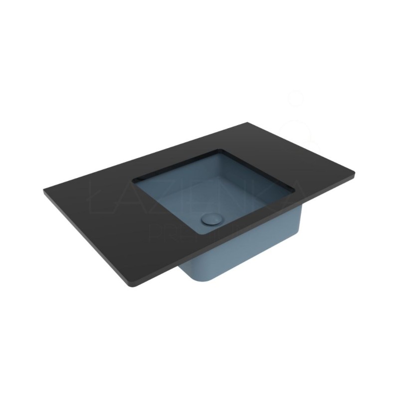 Flaminia Miniwash 40 umywalka podblatowa, niebieski mat , Nuvola MW40SPNUV