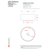 Artceram Cognac 35 umywalka nablatowa Saniglaze brown tortora